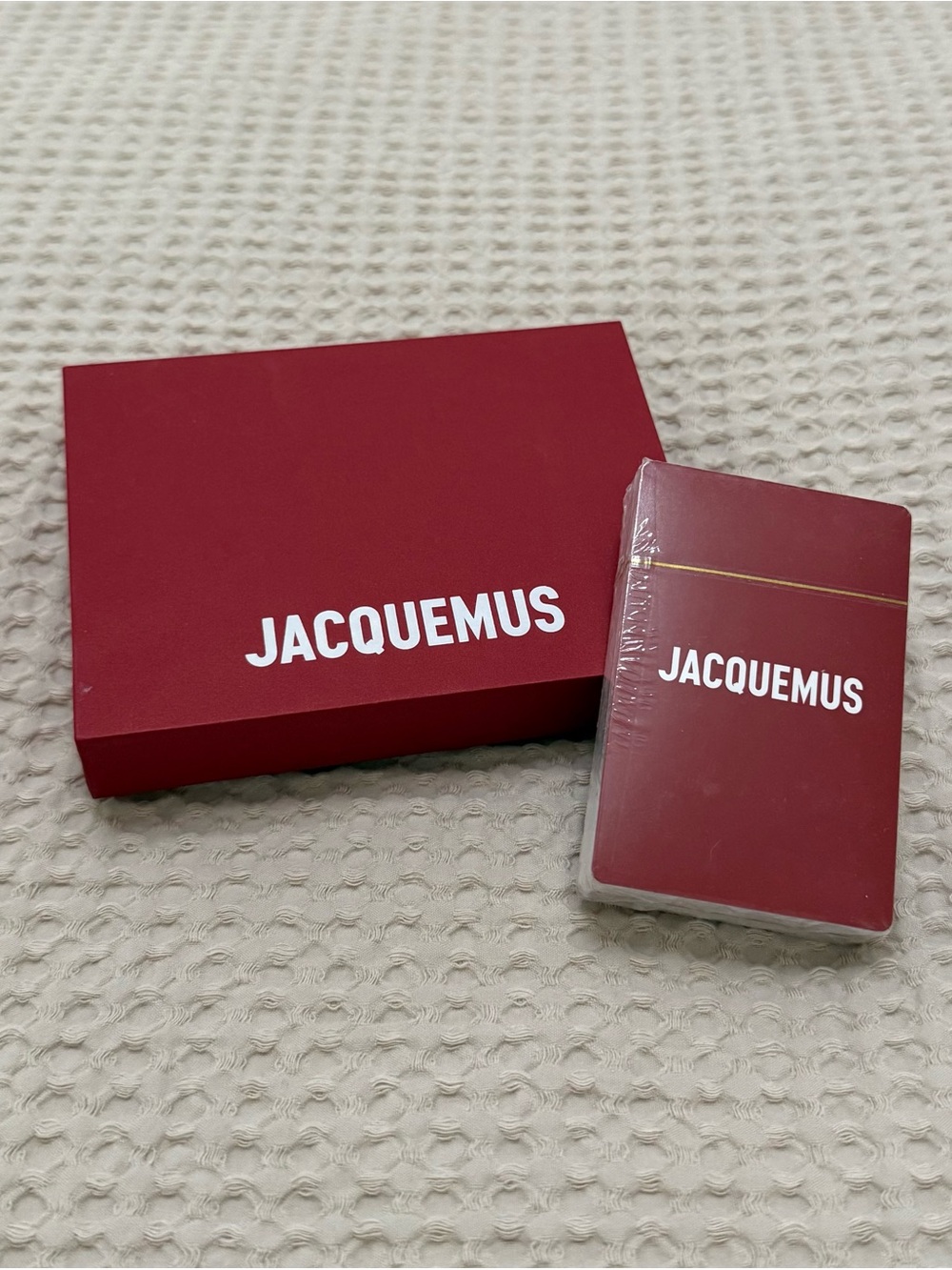 Jacquemus Red Guirlande 'Le Set de Cartes' Playing Card Set